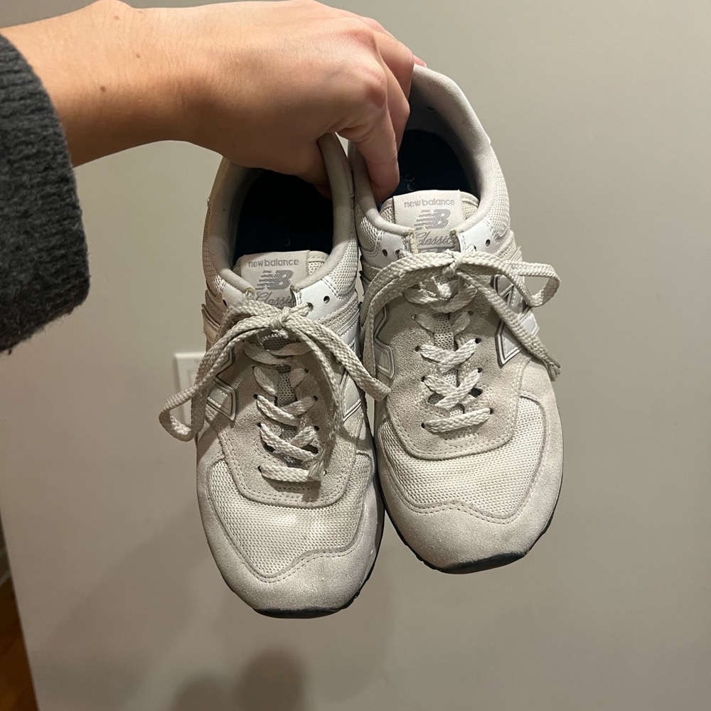 New Balance Classic White Running Shoes